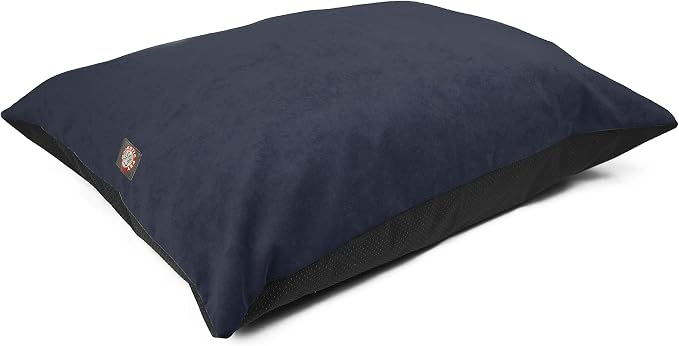 Majestic Pet Large Dog Bed - Rectangle, Washable, Non-Slip, Comfortable - 46 x 35 Inch - Villa Navy by MajesticPet