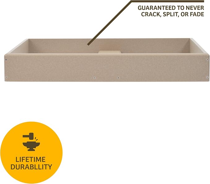 Birds Choice Pole Mount Seed Catcher Platform Feeder | Medium, Taupe | Recycled Plastic with 2 Removable Seed Trays, Catches Fallen Seed to Reduce Waste, Easy to Clean - Image 10