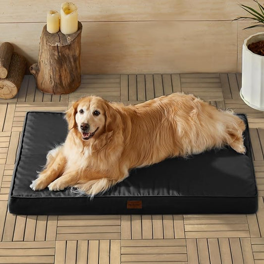BFPETHOME Outdoor Waterproof Dog Bed for Large Dogs, Washable Cover, 47" | Outdoor & Indoor Use, Waterproof, For Medium, Large, Extra Large Dogs, Orthopedic, Egg Crate Foam, Up to 110 lbs by BFPETHOME