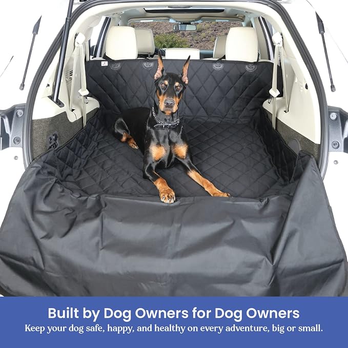 4Knines SUV Cargo Liner for Dogs – Dog Trunk Cover – Heavy-Duty, Waterproof Pet Seat Protector – Durable Cargo Liners for Dogs – USA-Based Company - Large (Black) - Image 4