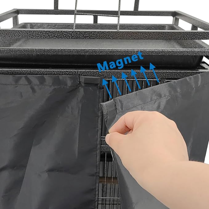 Easily Good Night Bird Cage Cover for Large Bird Cage with Play Top with Storage Pocket,68" - Image 3