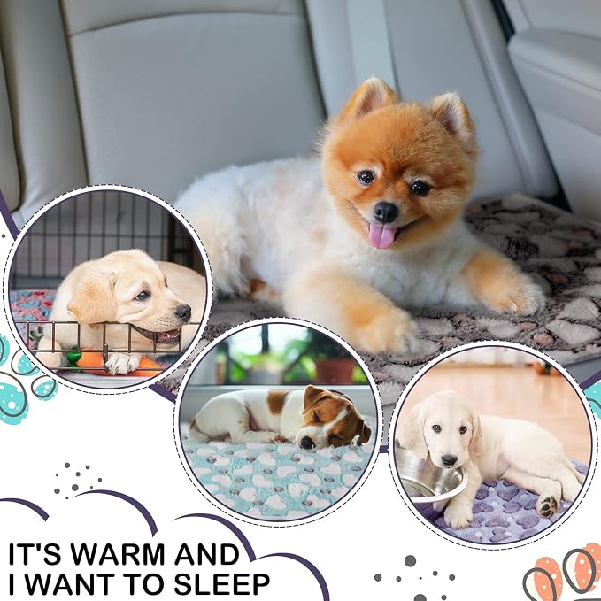 Tudomro 8 Pcs Absorbent Guinea Pig Blankets Washable Small Animal Fleece Bedding Cage Liners Reusable Pet Sleep Mat Pad Cover for Ferret Chinchilla Furniture Protection(Heart,47 x 24 Inch) - Image 3
