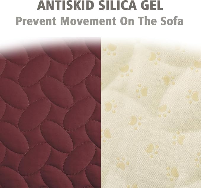 Ameritex Waterproof Pet Bed Cover Anti-Slip Dog Bed Blanket for Sofa and Furniture Waterproof New Pattern Design (Burgundy, 30x80 Inch (Pack of 1)) - Image 4