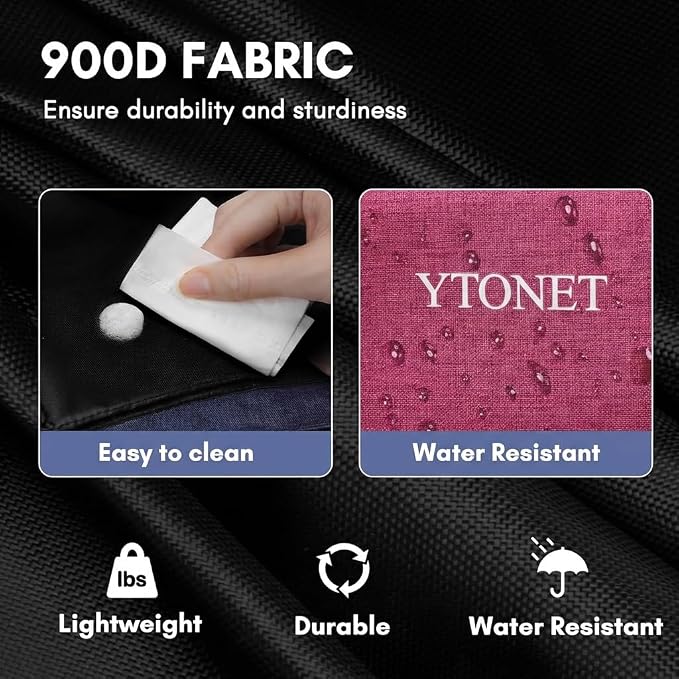 Ytonet Wearable Cleaning Caddy Organizer with Handle & Shoulder Straps, Large Cleaning Tote for Housekeepers, Kitchen Supplies Organizer with Dividers, Under Sink & Car Detailing Bag, Red - Image 4
