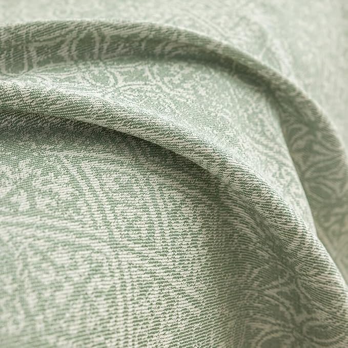 ROOMLIFE Green Sofa Cover, Vintage Boho Couch Cover for 3 Cushion Sofa, Soft Breathable Sofa Cover for Dog, Washable Furniture Sofa Protector Cover Blanket with Tassel for Living Room, 71 '' X 118'' - Image 8