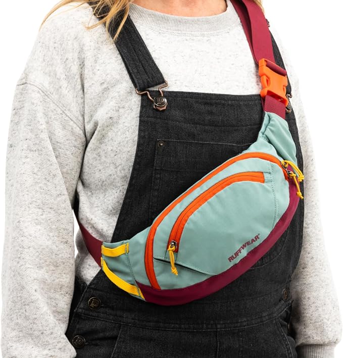 Ruffwear, Home Trail Hip Pack, Dog Walking Fanny Pack, River Rock Green | Crossbody with Adjustable Belt, Treat Pouch, Poop Bag Holder, Phone Pocket, Hands-Free for Training, Hiking, Running, Travel - Image 8