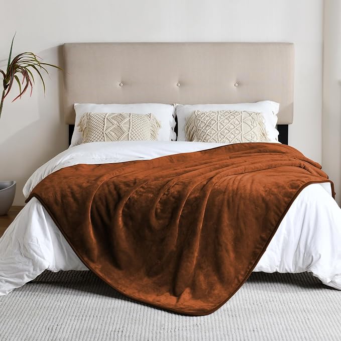 Waterproof Blanket for Bed Couch Sofa, Soft Liquid Pee Proof Pet Blanket for Dog Puppy Cat, Reversible Sherpa Fleece Furniture Protector (Caramel, 50x60 inches) - Image 3
