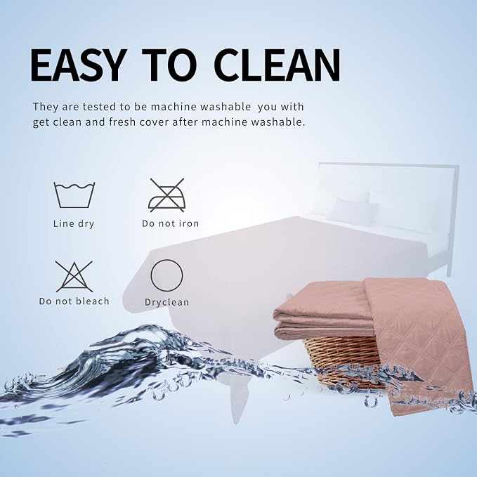 Easy-Going 100% Waterproof Dog Bed Cover, Non-Slip Pet Blanket for Furniture, Washable Couch Cover, Repleasement Sofa Cover (120X82 in,Pink) - Image 6