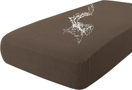 hyha Waterproof Couch Cushion Covers for Pets, Non Slip Sofa Seat Cover | Stretch Jacquard Fabric, Elastic Bottom, Non Slip Fit, Waterproof Protection, Pet Hair Protection (1 Piece for Large) by hyha