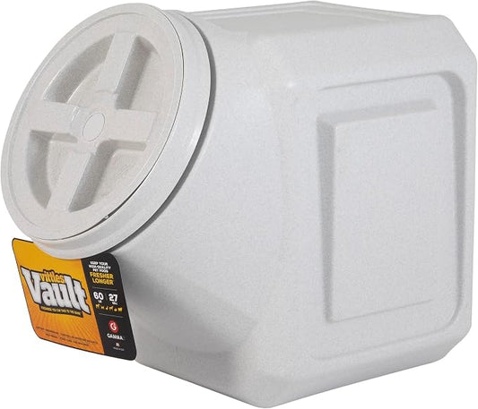 Gamma2 Vittles Vault Stackable Dog Food Storage Container with Sealing Lid, Up to 60 lbs Dry Pet Food Storage Container, USA-Made - [14.5" L x 19" H] | Made in USA, sealing lid keeps dry meals fresh and pests out, 14.5 x 19 inches, durable pantry bin, ... by Gamma2