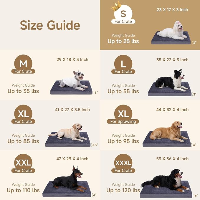 Waterproof Dog Bed for Crate, Washable Reversible Outdoor Dog Crate Bed Pad | Kennel Pet Bed for Small Dogs with Removable Cover, Waterproof, Wipeable, Anti-Slip, Outdoor, Dark Grey - Image 7