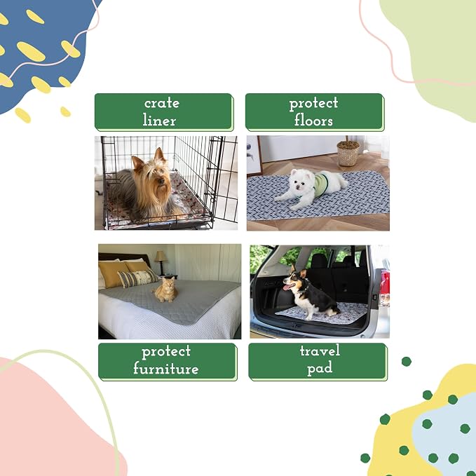 Caldwell's Pet Supply Co. 24x36 Potty Pads, Washable Pee Pads for Dogs, Reusable Pee Pads for Dogs, Puppy Potty Mat, Whelping Rug, Reusable Puppy Mat, Medium (Set of 3) - Image 8