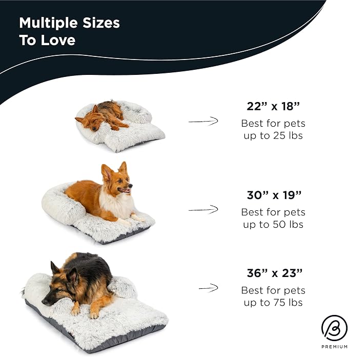 Best Friends by Sheri Nap Mat Dog Bed with Bolster - Washable Crate Pad, Removable Cover, Frost, Medium, 30x17 - Image 7