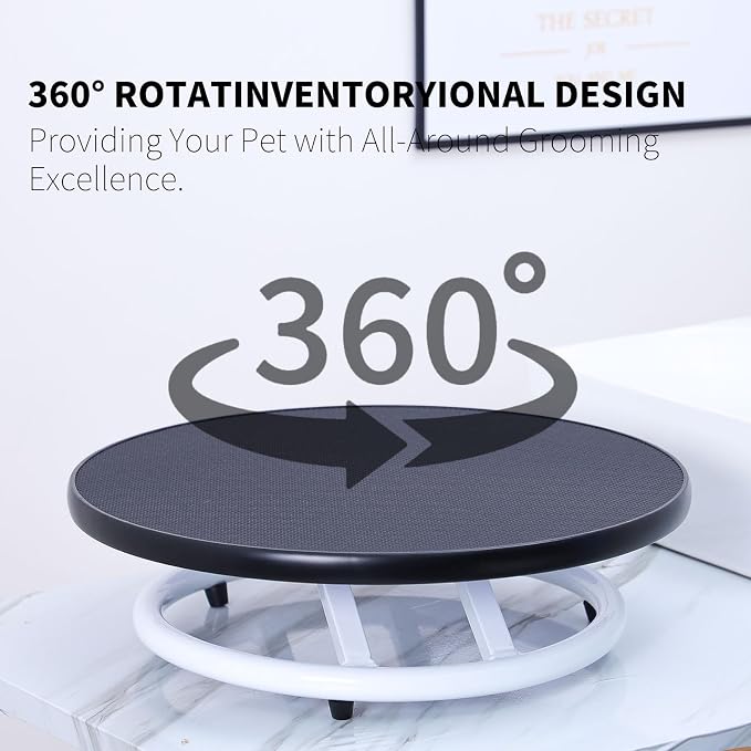 Dog Grooming Table for Dogs At-Home - 360 Rotating Medium Small Dog Grooming Table Adjustable Grooming Arm Includes Grooming Arm, Loop Noose - Image 2