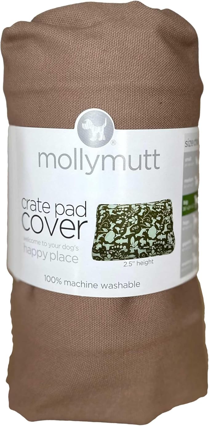 Molly Mutt Dog Crate Pad Cover, 100% Cotton Canvas Cover for Dog or Puppy Crate Bed, Durable, Washable, and Free of Harmful Chemicals, Pre-Shrunk, 36"x24"x2.5", Wild Horses by MollyMutt