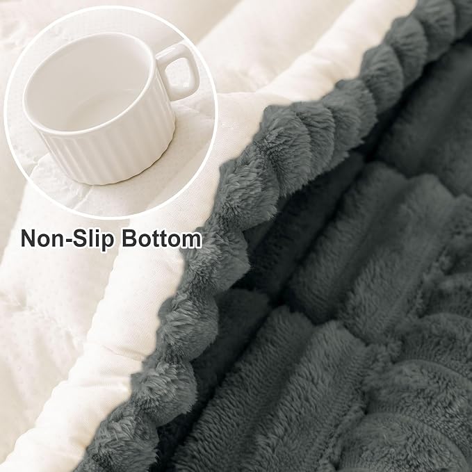 hyha Couch Cover for Dogs, Washable Non Slip Plush Flannel Sofa Protector | Thick Flannel, Silicone Anti-Slip Backing, Pet Hair & Scratch Protection, Fits Sofa & Loveseat (27.6" x 70.9") - Image 6