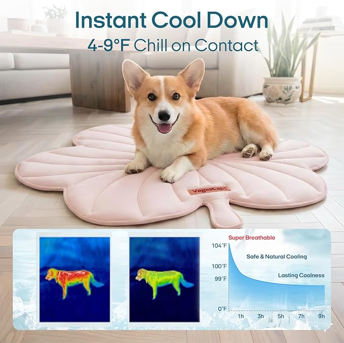 Dog Cooling Mat Washable Pet Cooling Mat, Self Cooling Mat for Dogs Large | 55" x 45", Thick Portable Foldable Cooling Pad for Indoor Outdoor, Crate, Travel, Camping and Beach - Image 2