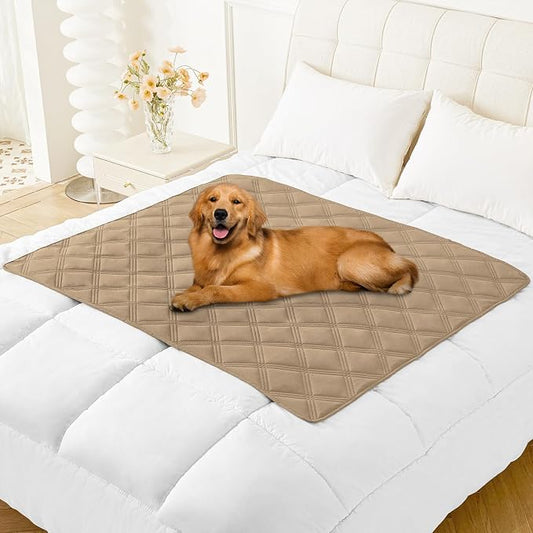 Smiry Waterproof Dog Bed Cover, Reversible Pet Blanket for Sofa Couch | Soft Washable Dog Blanket, Leakproof Couch Cover for Dogs Cats & Furniture Protection, 40x50, Camel/Camel by Smiry