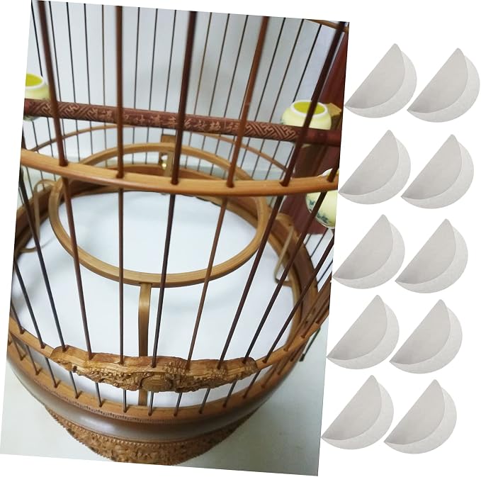 KESYOO Bird Cage Liners Papers Disposable Parrot Cage Cushion Pad 11.81X11.81 Inch Absorbent Pet Paper Mat for Clean Birdcage Environment - Image 6