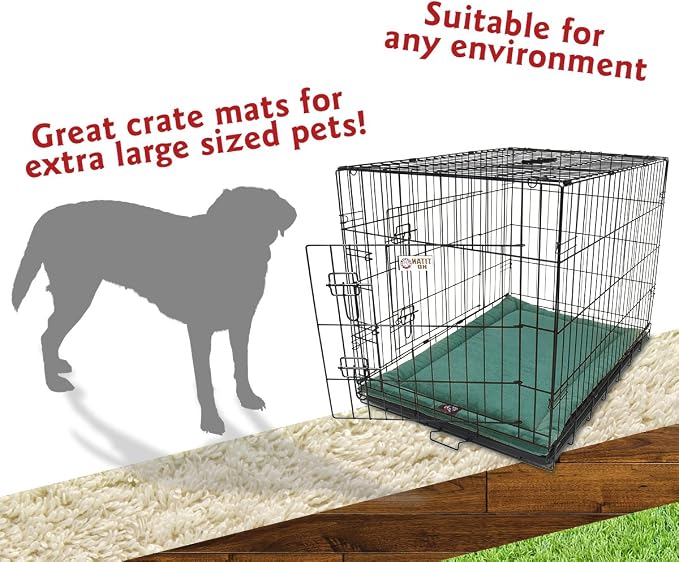 Majestic Pet Dog Crate Mat - Machine Washable Soft Plush Pet Bed Pad for Crates & Kennels | USA Crafted | 48"x30" Villa Marine - Image 4