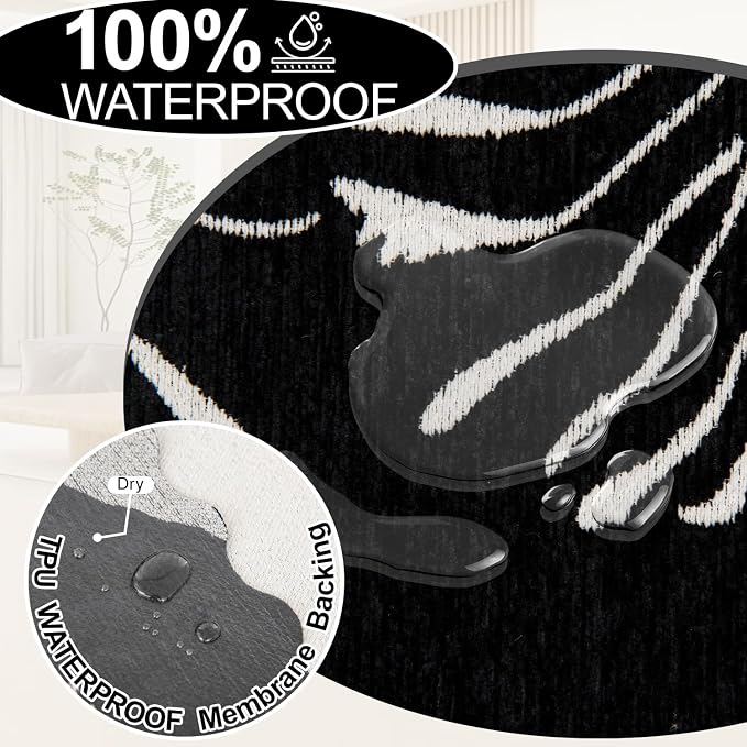 1OO% Waterproof Sectional Couch Covers for Dogs L Shaped Corner Sofa Cover Washable Chenille Sofa Slipcovers Blanket Modern Jacquard Pet Furniture Protector (91"x276", Black Forest) - Image 4