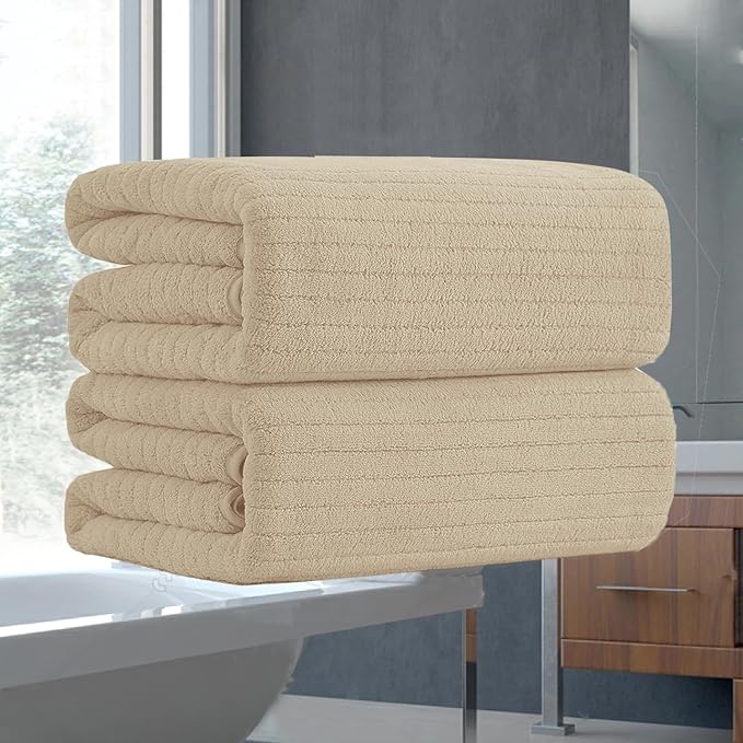 Hailea Hand Towels Set 16x31 Inches,Soft Microfibers Bathroom Towel Set 2 Pack,Highly Absorbent Quick Dry Luxury Towel Hotel Spa Gym Hand Towel Collection for Bathroom,Camel by Hailea