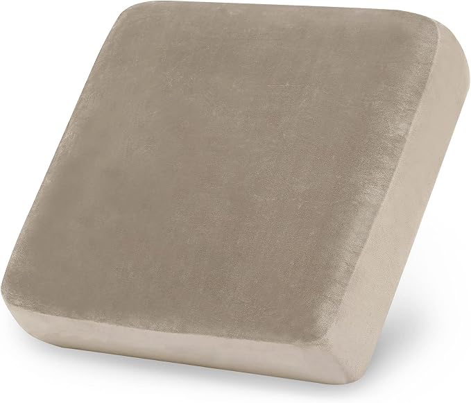 hyha Velvet Couch Cushion Covers, Sofa Covers for Cushion Couch Washable | Soft Plush Sofa Slipcover, Elastic Bottom, Non-Slip Wear Resistant Furniture Protector, Ideal For Pets & Kids, Small by hyha