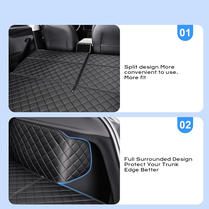 for Tesla Model Y Juniper Cargo Liner Trunk Pet Mat for Dogs Rear Seat Cover for Tesla Model Y 2025 - Image 4