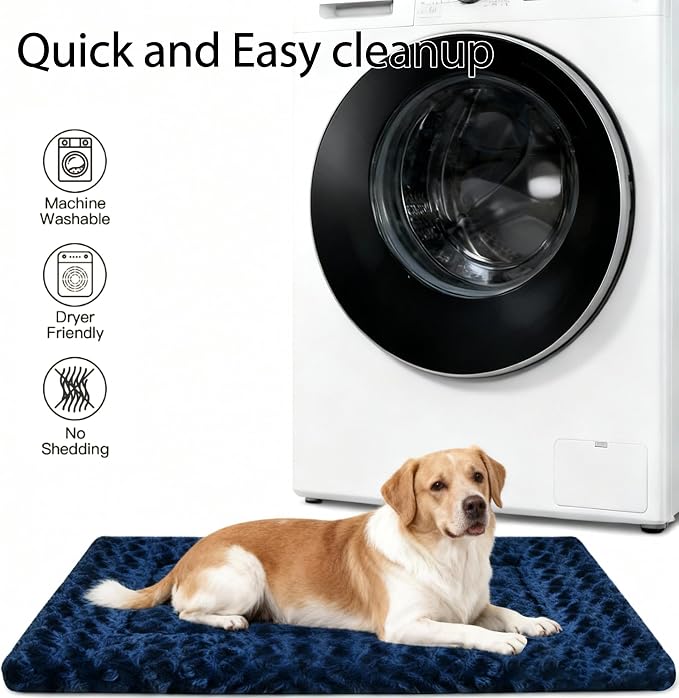 Dog Bed Mat - Dog Crate Pad - Reversible Dog Mat for Pet Comfort - Soft Bed Pads with Dual-Sided Design for All Seasons - Durable, Machine Washable Mat for Crates, Travel, and Home - Image 5