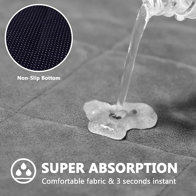 Guinea Pig Cage Fleece Liners, 43x29in Washable Rabbit Bedding for C&C 2X3 Cage, Reusable & Anti Slip & Waterproof, Absorbent Guinea Pig Pee Pad Mat for Small Animal, Rabbit, Bunny, Chinchilla - Image 6