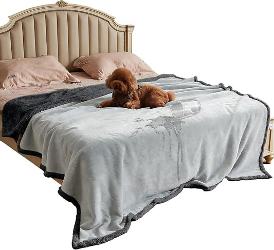 Kritter Planet Waterproof Reversible Pet Blanket for Dogs and Cats | 60 x 80 Inch, Waterproof Cover for Sofa and Bed, Washable Protection Against Fur, Dirt, Scratches and Everyday Messes by KritterPlanet