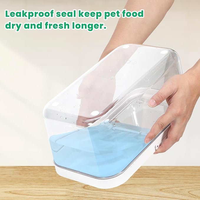TBMax Pet Dog Cat Food Storage Container 6 Lbs with Airtight Flip-up Lid | One-press Open Lid for Easy Access & Scoop, Airtight Bin Ideal for Pet Food Treat, Small Animal Food Storage, Space-Saving - Image 7