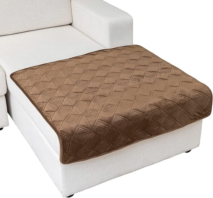 Eismodra Sectional Couch Covers,L Shape Sofa Slipcover Furniture Protector for Dogs Cats Pet Chaise Lounge 3 Cushion Couch Loveseat,Light Brown 36 x 36 inches (Only 1 Piece) by Eismodra