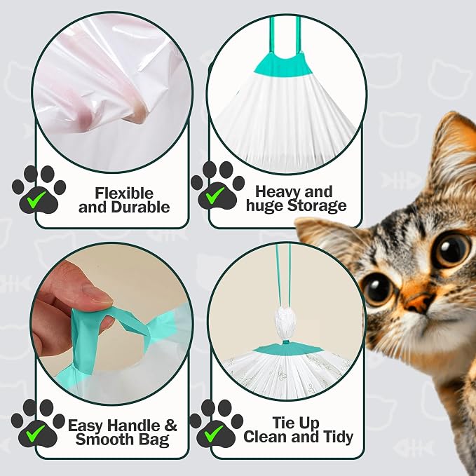 50 Count Extra Large Litter Box Liners, 46x19 Inches – Extra Thick, Heavy Duty - Image 6