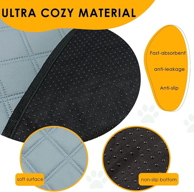 4 Pack Guinea Pig Cage Liners for C&C 2x1 Habitat Washable Guinea Pig Bedding Super Absorbent | Waterproof | Non Slip| Reusable Guinea Pig Pee Pads for Small Animals Cages-28 x 14 Inch - Image 4