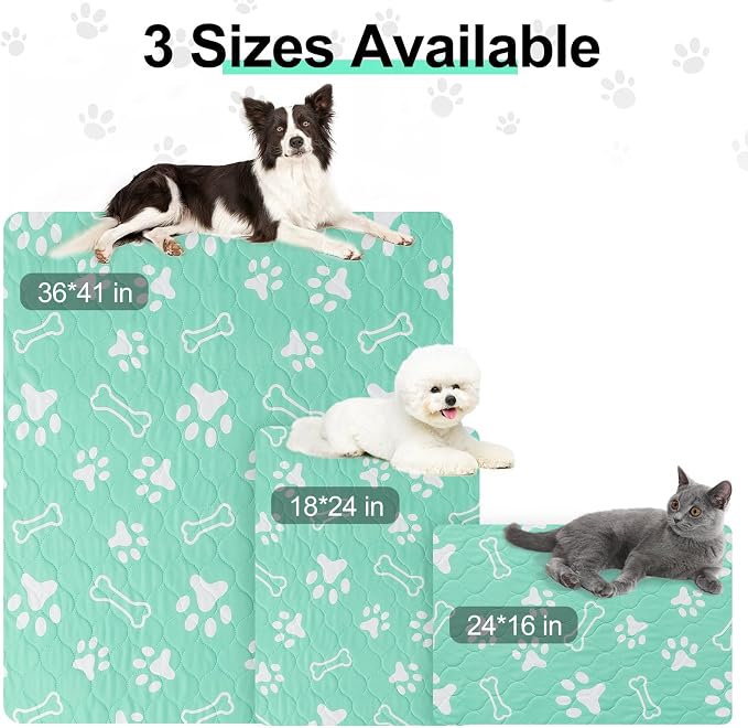 BEAUTYZOO 8 Pack Washable Pee Pads for Dogs, Reusable Puppy Pads for Potty Training, Waterproof Super Absorbent Whelping Pads Mats Non Slip Against Urine for Small Medium Dogs Cats, 18" x 24" - Image 2
