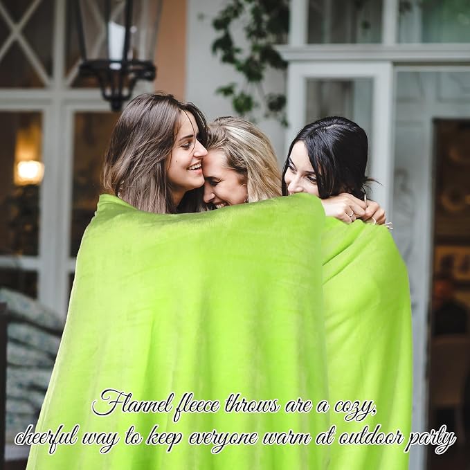 16 Pcs Flannel Fleece Throw Blanket Bulk 50 x 60 in Soft Fleece Throw Blankets Coral Bed Sofa Bulk Color Winter Warm Pet Blanket for Home Office Wedding Season Gift Homeless Donation (Bright Colors) - Image 6