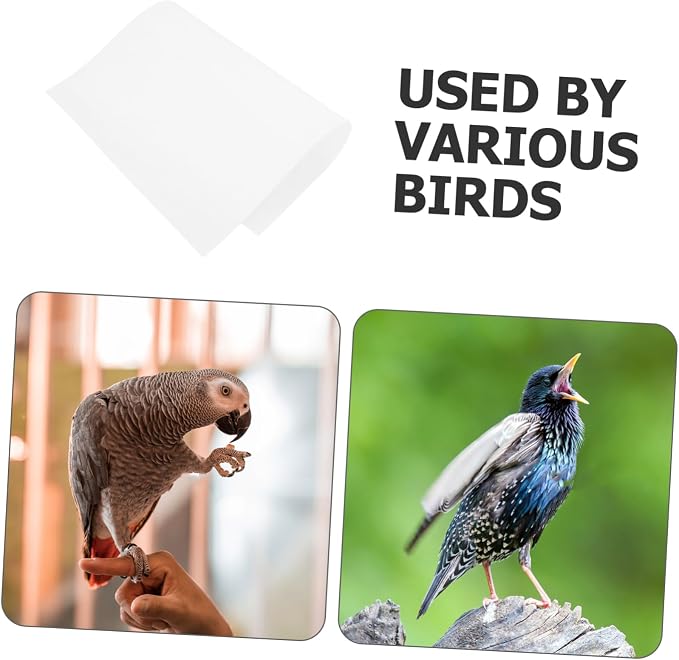 KESYOO 100pcs Bird Cage Liner Disposable Absorbent Liners for Parrot Cages Moisture-Resistant Clean-up Fecal Pads for Birdcage Care - Image 8