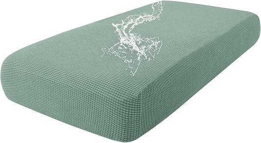 hyha Waterproof Couch Cushion Covers for Pets, Non Slip Sofa Seat Cover | Stretch Jacquard Fabric, Elastic Bottom, Non Slip Fit, Waterproof Protection, Pet Hair Protection (1 Piece for Medium) by hyha
