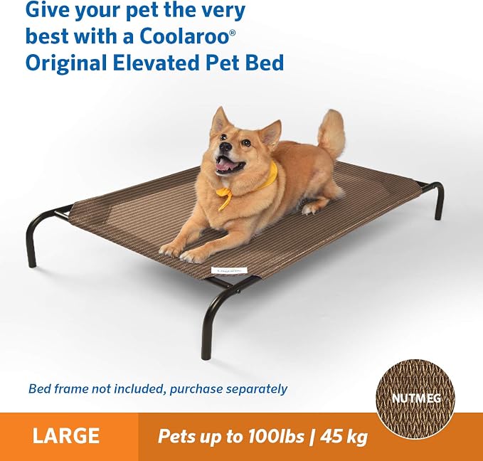Coolaroo Original Pet Bed Replacement Cover - Nutmeg - Large (43.5" x 31.5") (Pack of 3) - Image 4