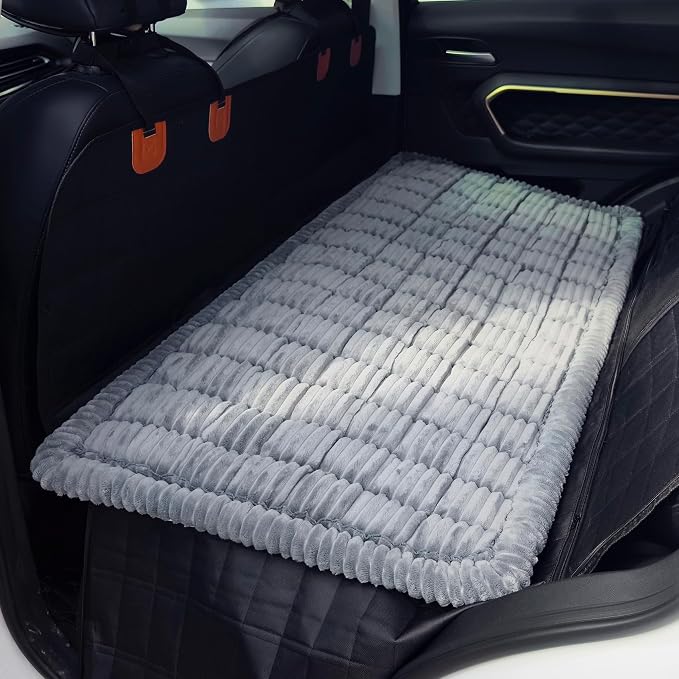 Dog Bed for Car, Backseat Pet Bed Mat, Dog Seat Cover for Car Back Seat, Non-Slip Travel Pet Mat, Fit for Backseat Extenders and Seat Covers (Bluegrey, 24.8x54inch) - Image 2