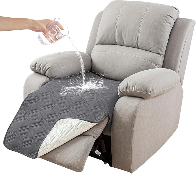 Non Slip Waterproof Recliner Cover Washable Sofa Protector for Pets 1 Piece | Stays Securely In Place, Pet Hair And Stain Protection, Machine Washable, Simple Installation, Recliner Furniture Protector by Genina