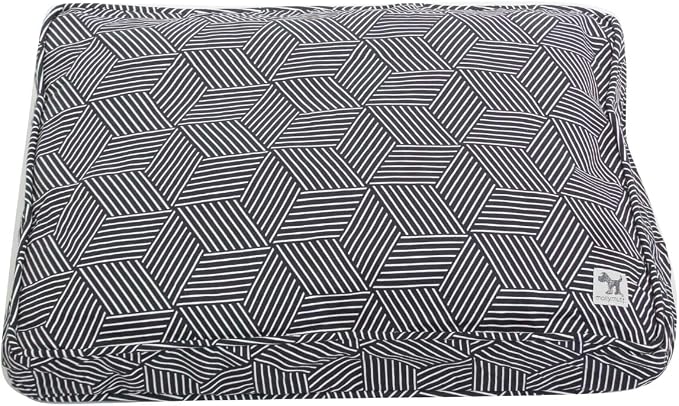 Molly Mutt Sheepy Wool Crate Mat - 100% Cotton Canvas Cover with Temperature-Regulating 100% Natural Wool-Filled Insert Dog Bed - Soft & Supportive Wool-Filled Bed - (30"x21"x2.5", Rough Gem) by MollyMutt