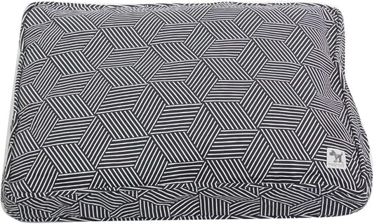 Molly Mutt Sheepy Wool Crate Mat - 100% Cotton Canvas Cover with Temperature-Regulating 100% Natural Wool-Filled Insert Dog Bed - Soft & Supportive Wool-Filled Bed - (30"x21"x2.5", Rough Gem) by MollyMutt