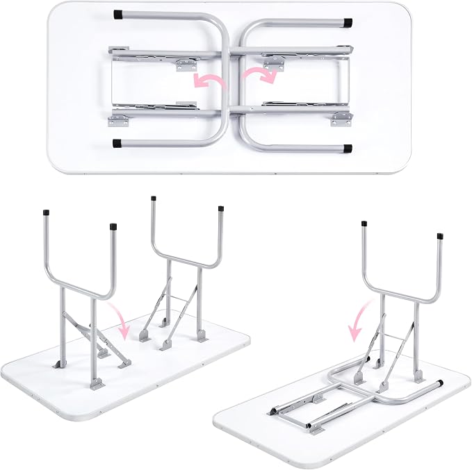 Yaheetech 46'' Pet Grooming Table for Large Dogs Adjustable Height - Portable Trimming Table Drying Table w/Arm/Noose/Mesh Tray Maximum Capacity Up to 265Lb -Pink - Image 9