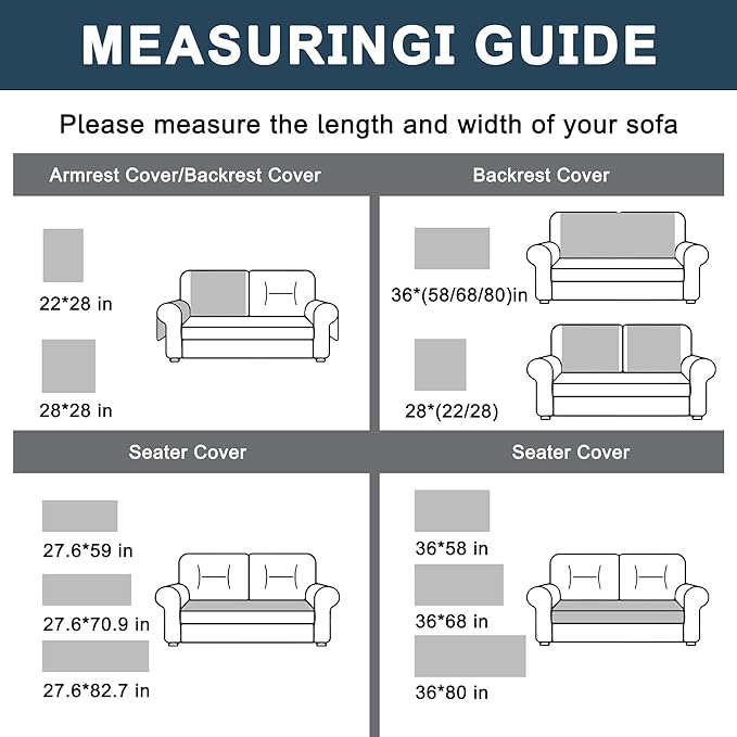 Couch Cover for Dogs Washable,Non-Slip Fuzzy Sofa Covers for Pets | Thick Soft Furniture Protector Fits Loveseat & Sectional,Against Fur&Dirt(Dark Gray, 1pc/27.6"x70.9"/Seat Cover) - Image 8
