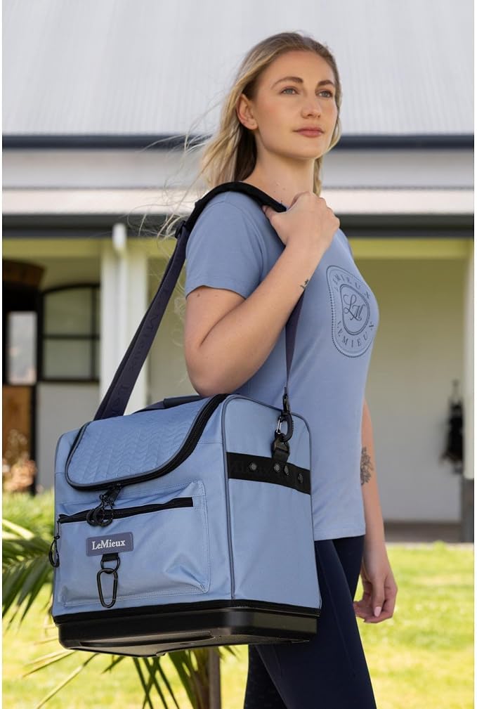 LeMieux Elite Pro Grooming Bag - Horse Grooming Bag - Strong Waterproof Denier Outer - Padded Adjustable Shoulder Strap - One Size - Image 2
