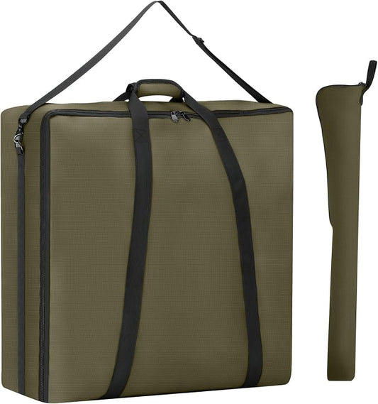 24" Dog Playpen Storage Bag, Suitable for Foldable Exercise Pet Playpens, Dog Fence Travel Bag with Handles for Camping and RV Trip, Waterproof Oxford Fabric Green by YUFYIG