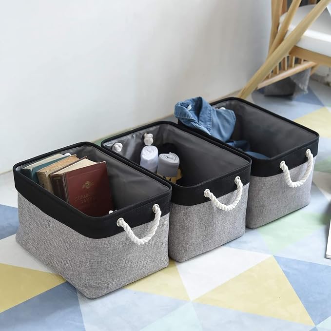 Storage Bins, Storage Cubes Storage Containers for Organizing with Handles for Organizer Bins (15.7 x 11.8 x 8.2 inches) - Image 4