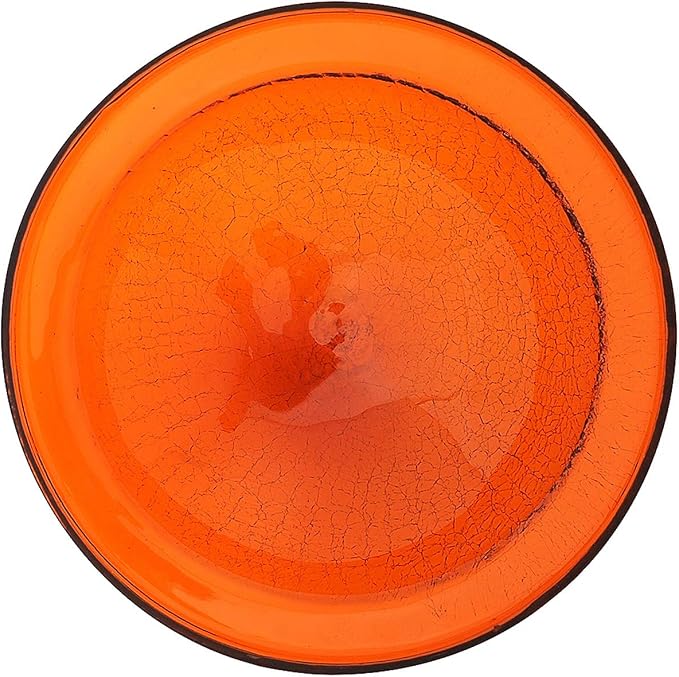 Achla Designs CGB-06M-RM 12 Inch Mandarin Crackle Rail Mount Bracket Birdbath - Image 3